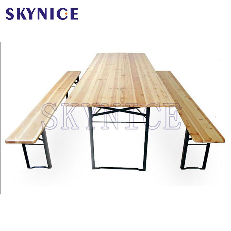 Hot Sale Picnic Wood Beer Table Sets